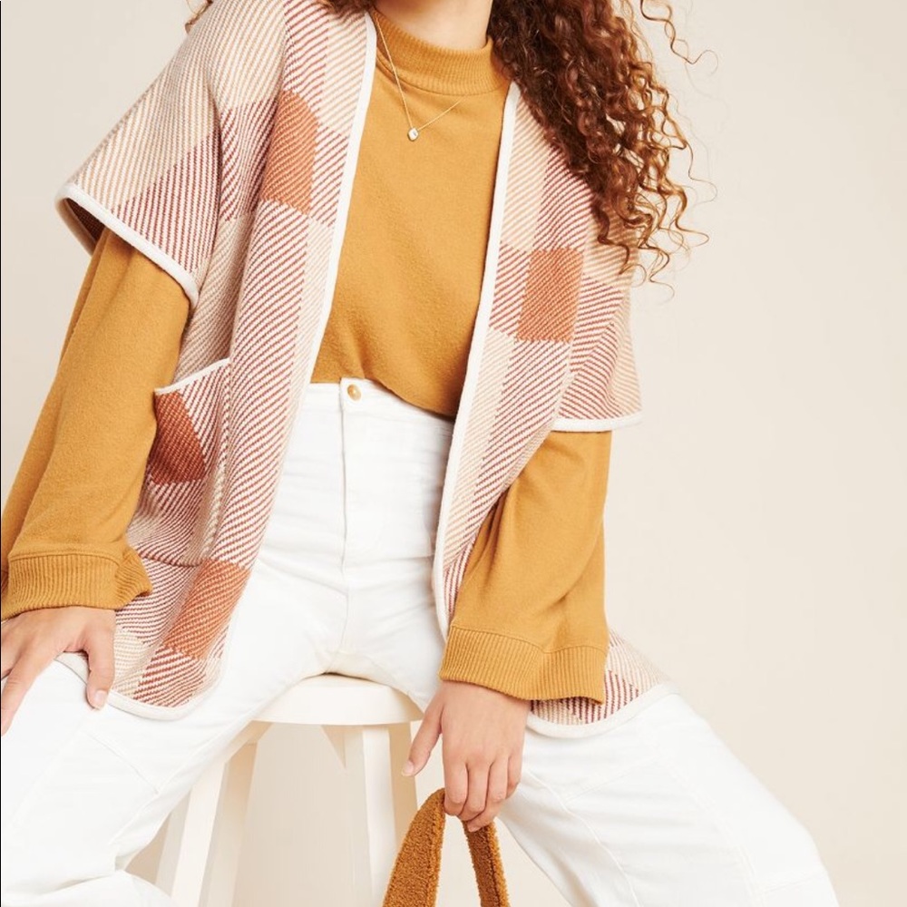Clay plaid kimono Anthropologie